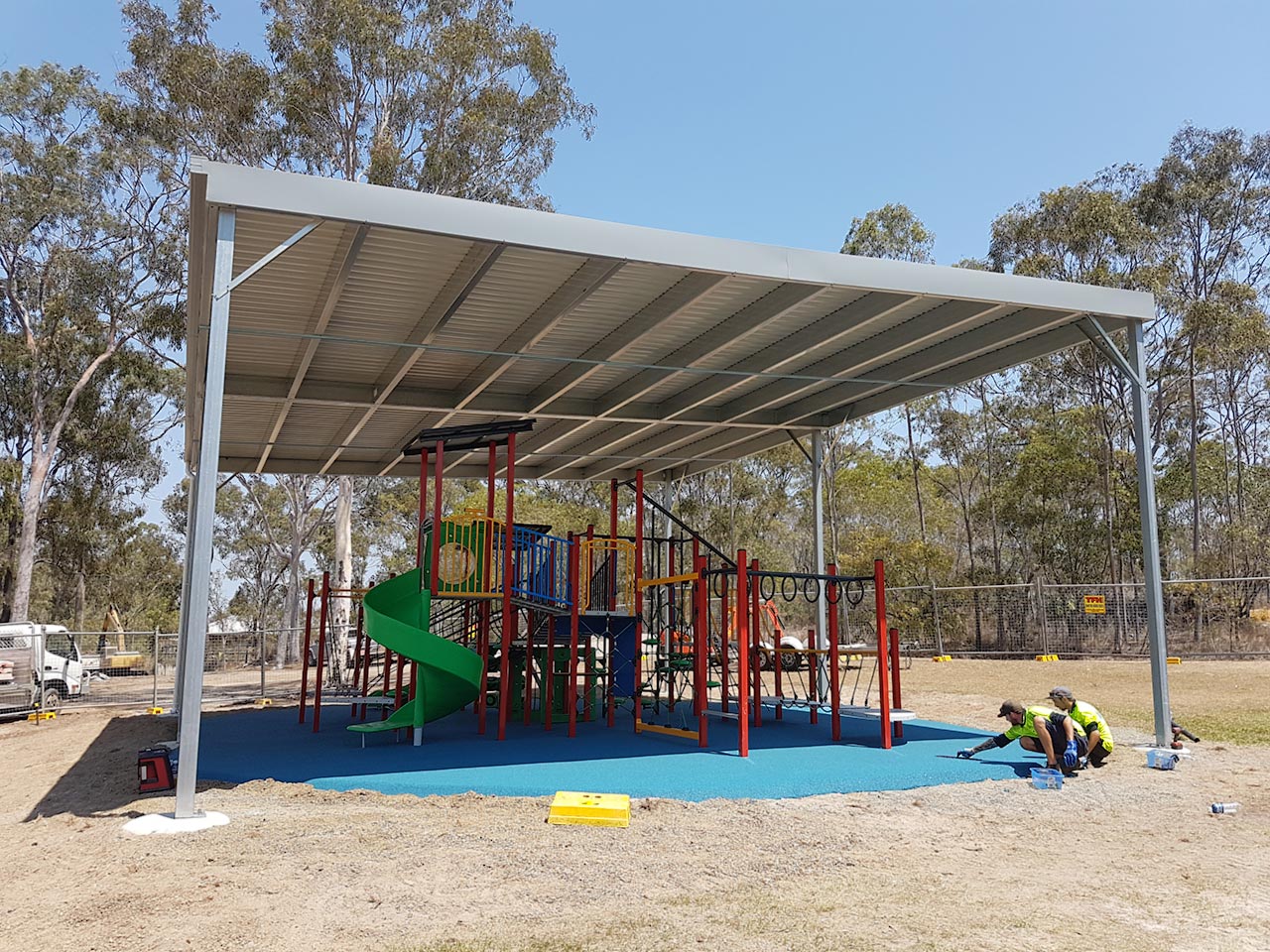 outdoor playground shed